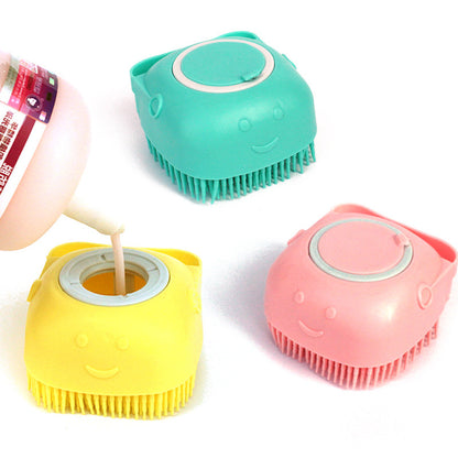 Bath Brush & Shampoo Dispenser