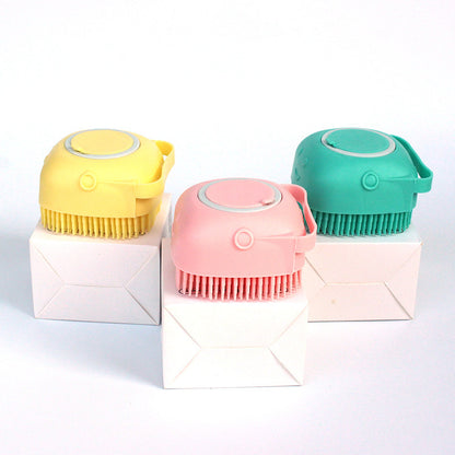 Bath Brush & Shampoo Dispenser